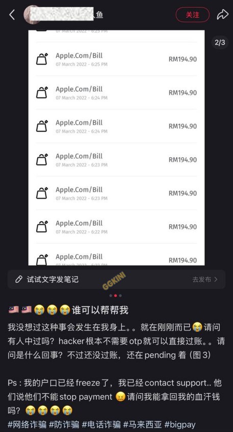 BigPay 被盗刷真实案例合集警示封面图
