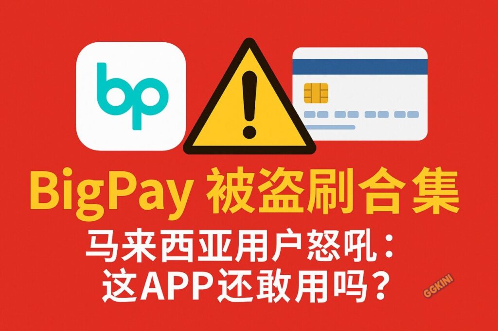 BigPay用户被盗刷警告图示，呈现电子钱包风险提示